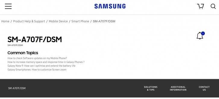 Samsung Galaxy A70s