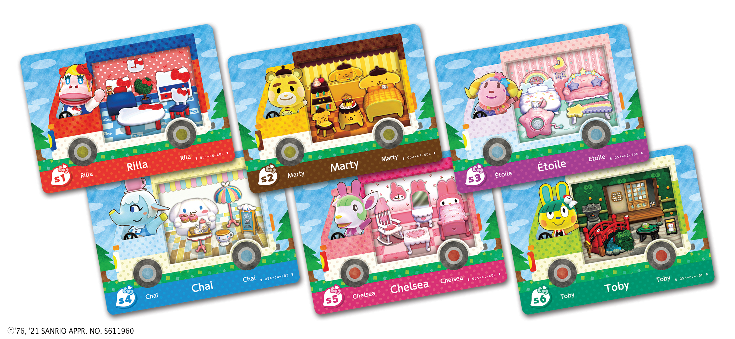 Animal Crossing Sanrio amiibo Cards