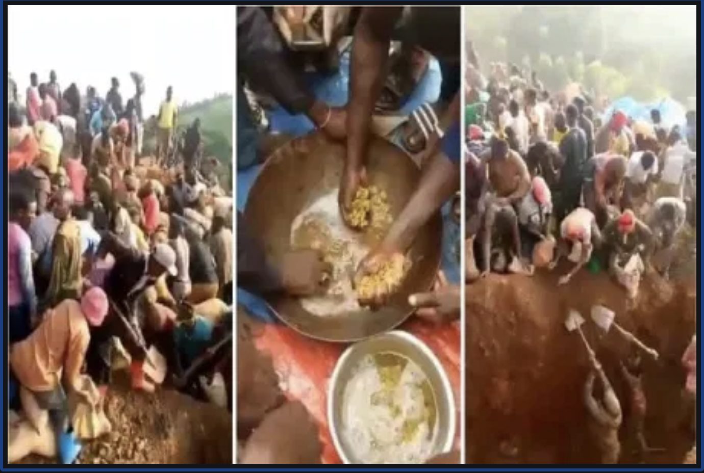 Gold mountain in eastern drc