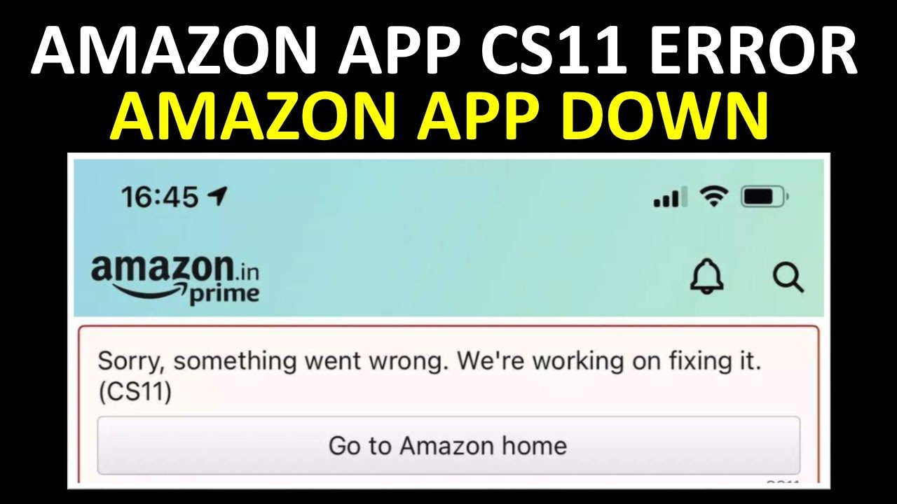 Cs 11 Error Amazon App