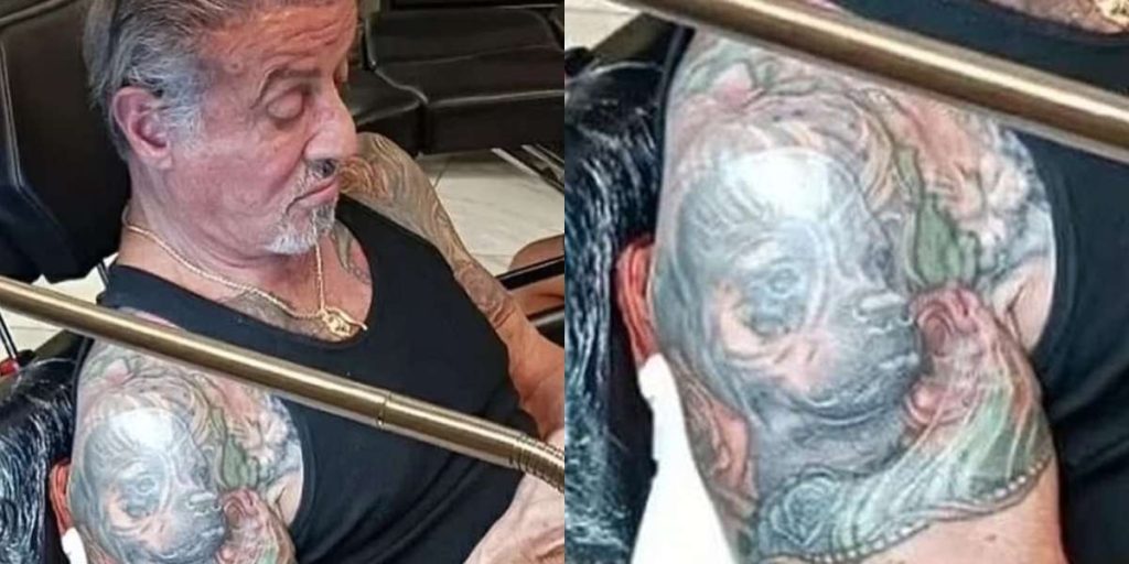Stallone Covers Up Tattoo of Wife with Image of Rocky Dog, Butkus