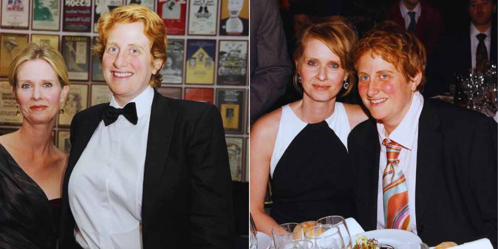 Cynthia Nixon and Christine Marinoni