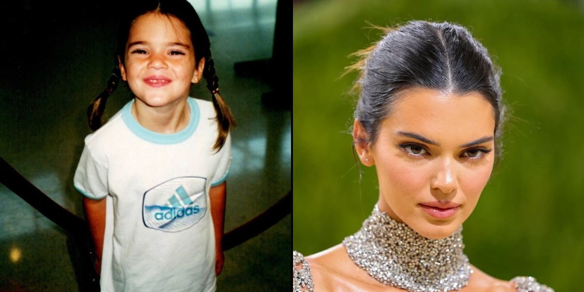 Kendall Jenner then and now
