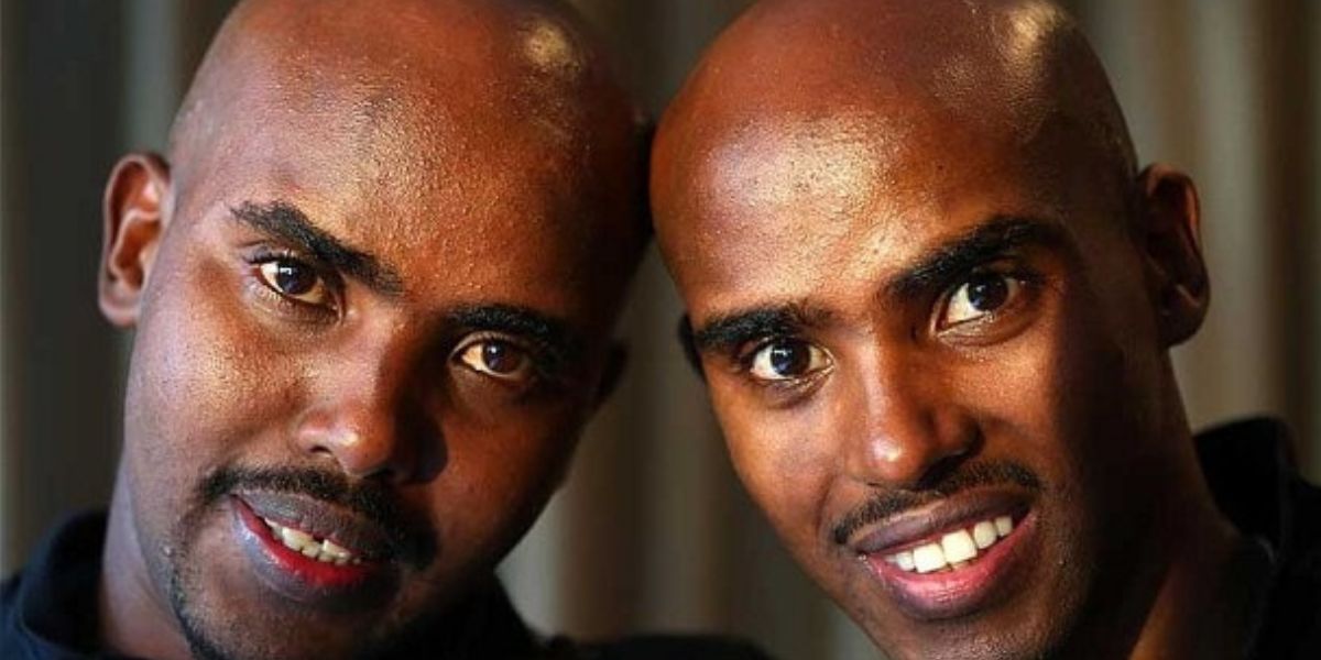 Mo Farah and Hassan Farah