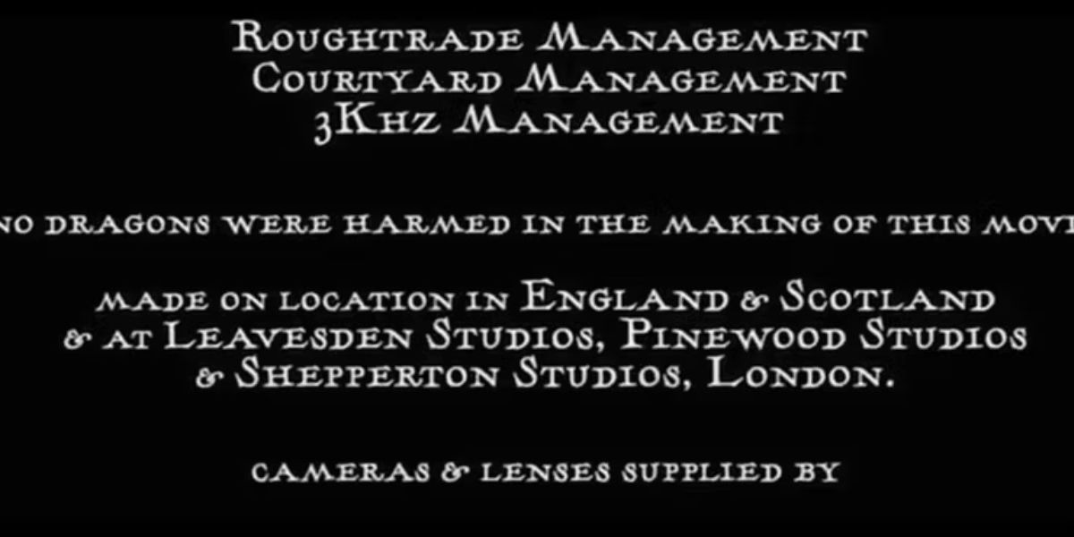 End Credits In Harry Potter And The Goblet Of Fire Film